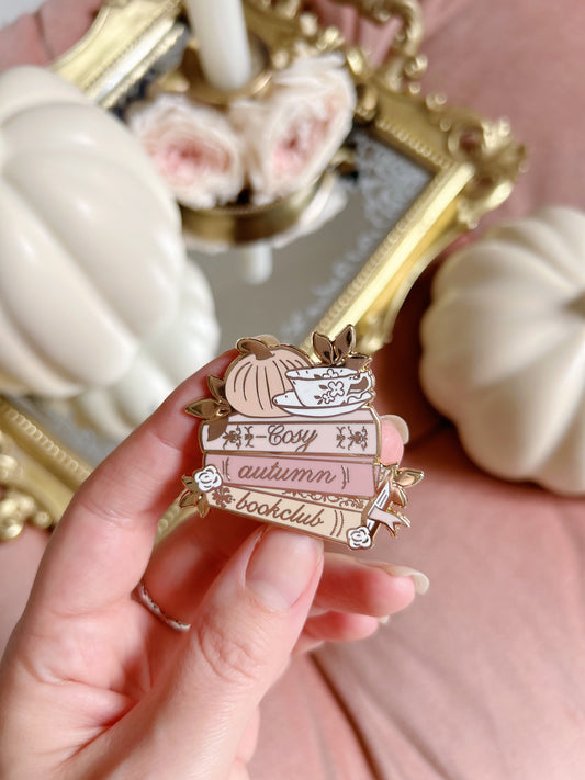 Autumn bookclub pins