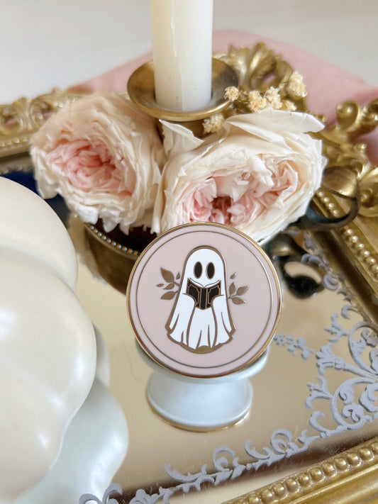 Pink Reading ghost magnetic grip holder