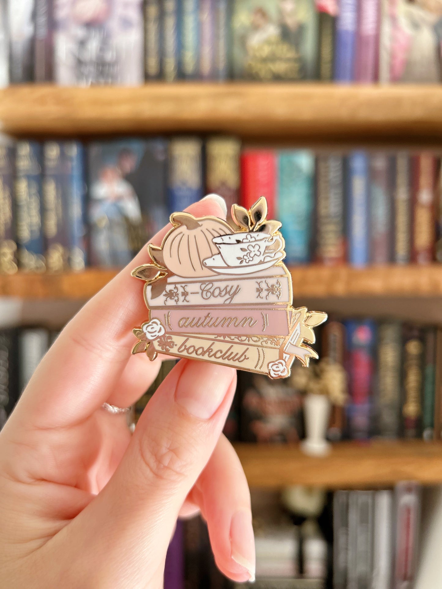 Autumn bookclub pins
