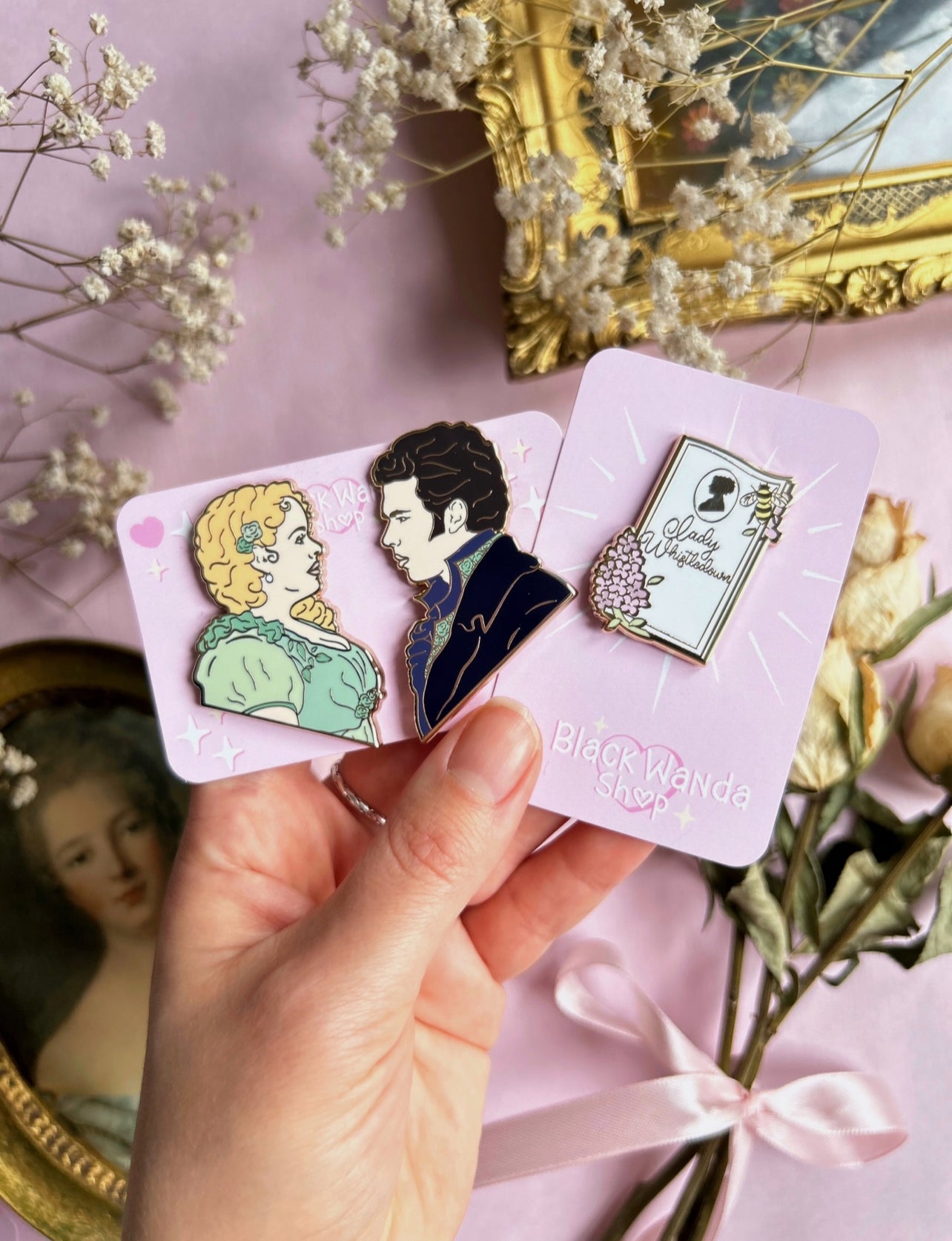 Penelope and Colin pins set
