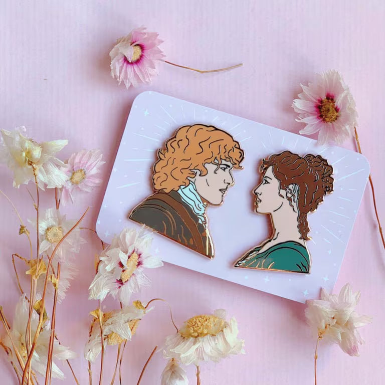 Claire and Jamie pins set