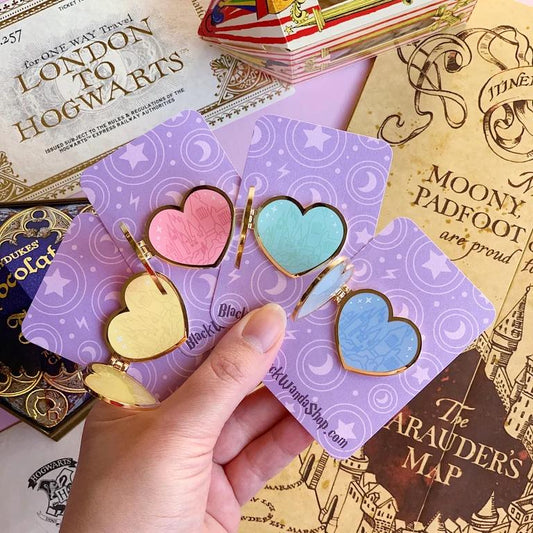 Pins Hogwarts houses hearts