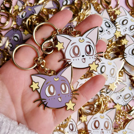 Artemis & Luna Heads Keychain