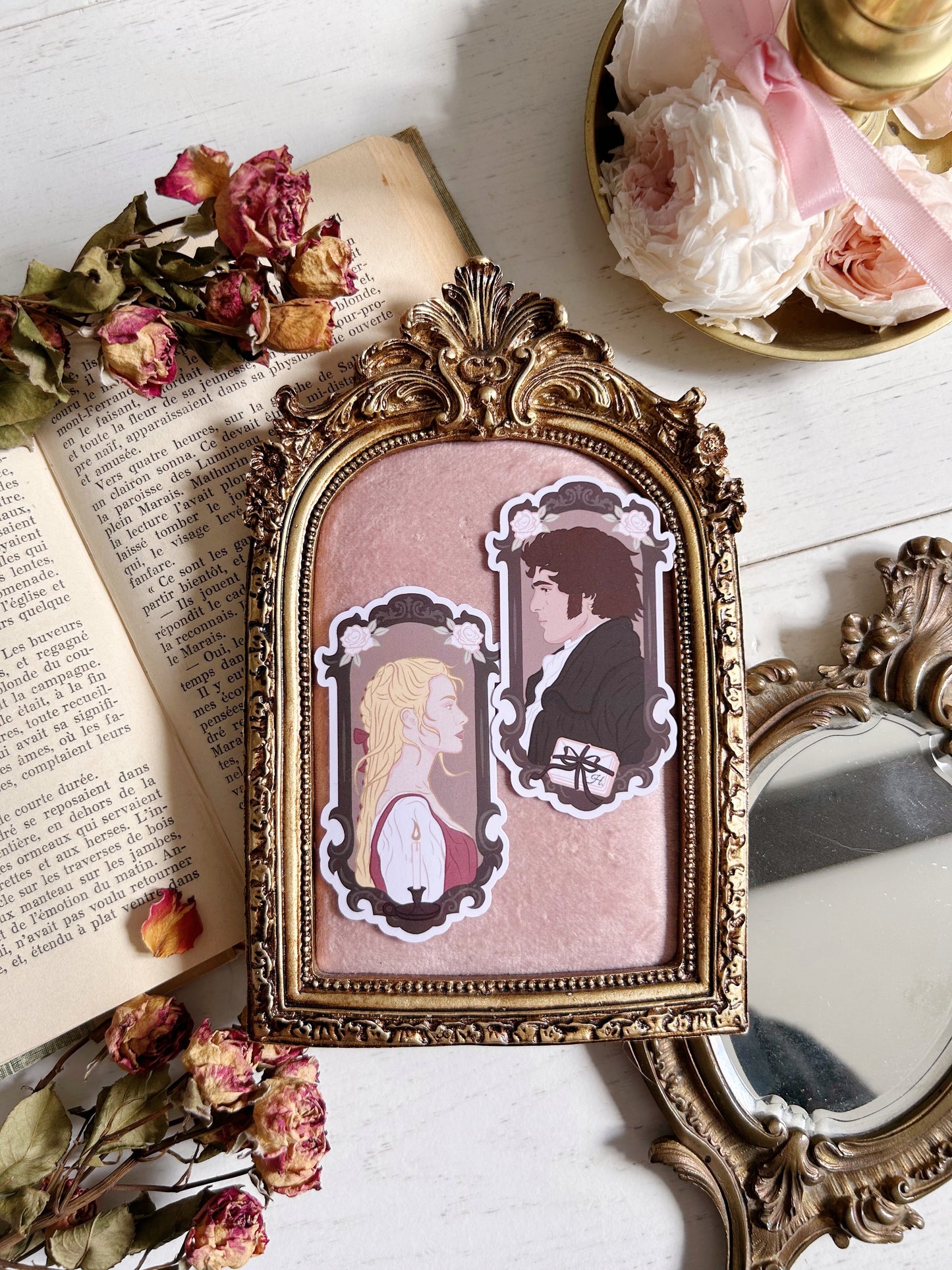 Cathy & Heathcliff stickers
