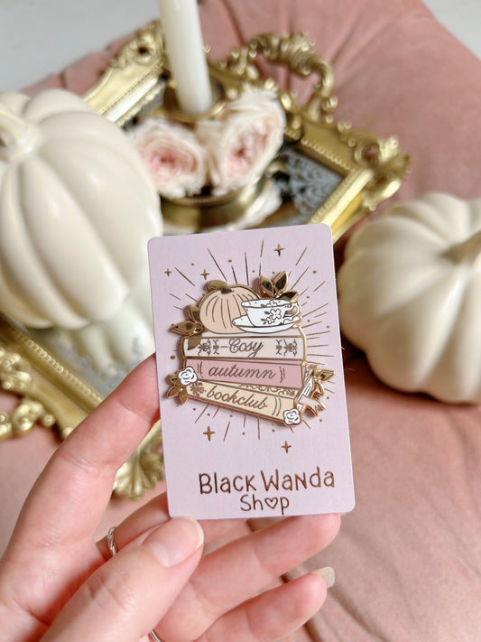 Autumn bookclub pins