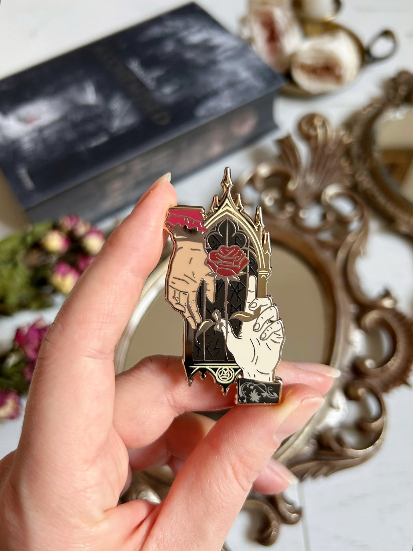 Alchemised hands pins