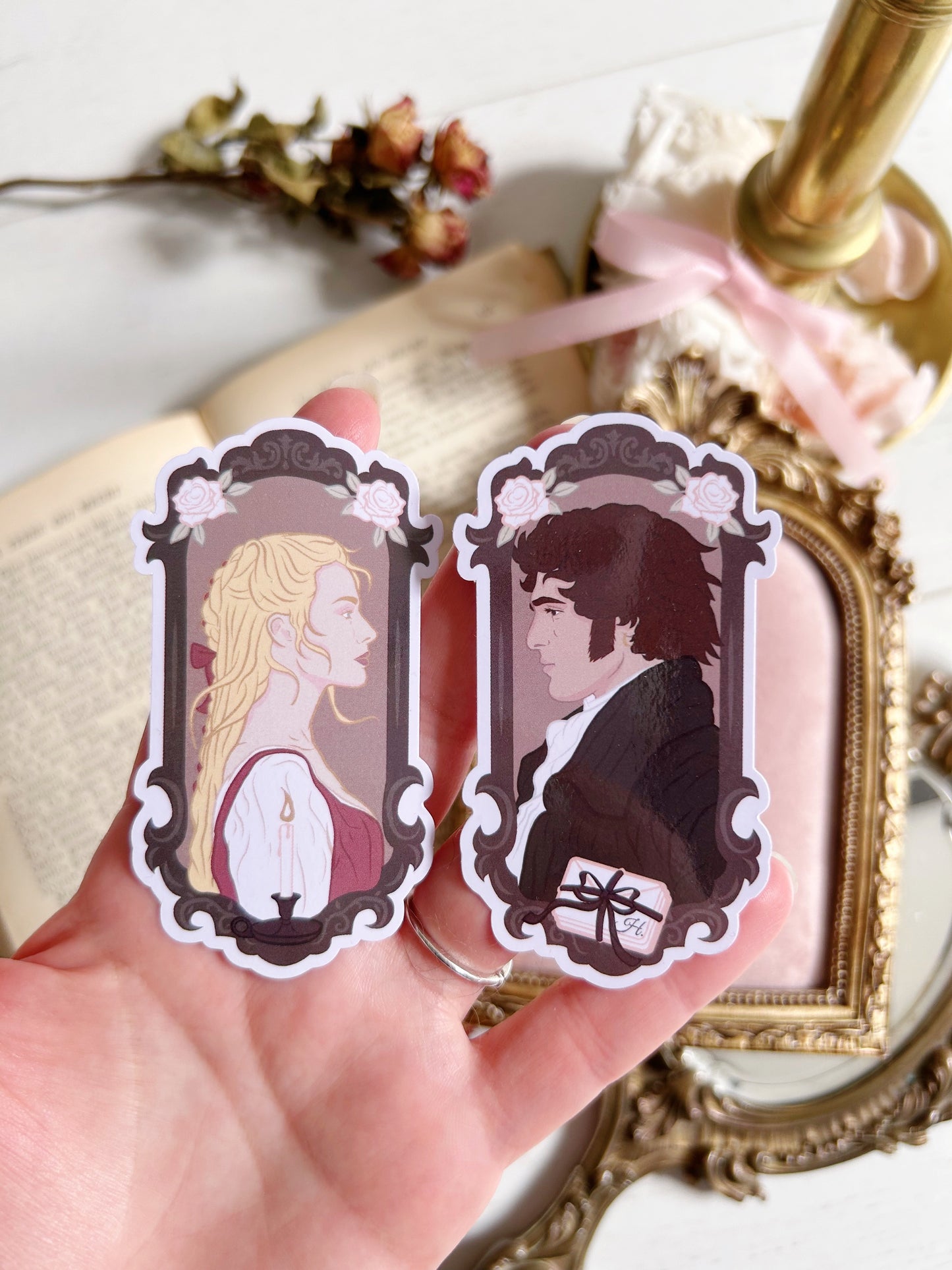 Cathy & Heathcliff stickers