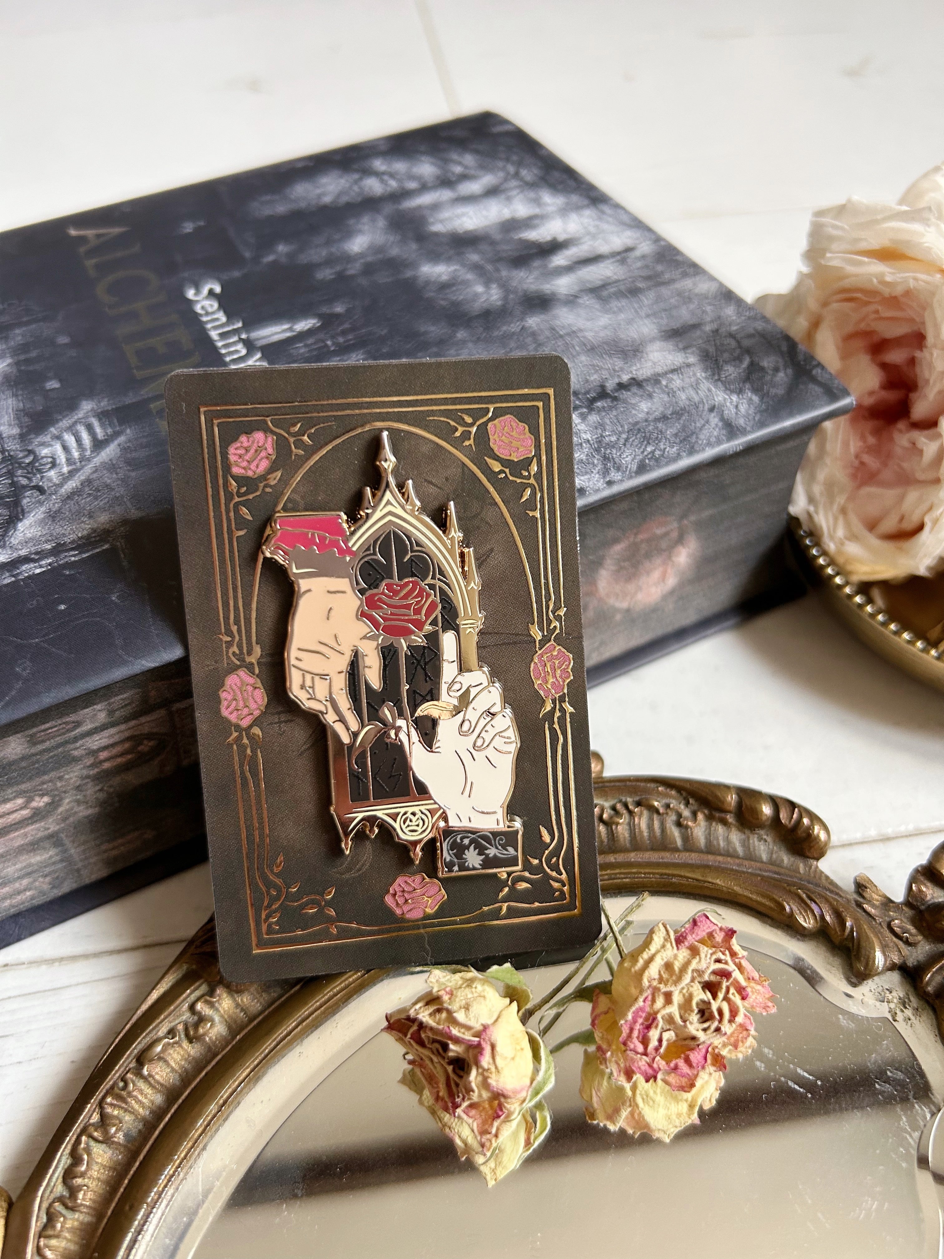 Alchemised hands pins – Black Wanda Shop