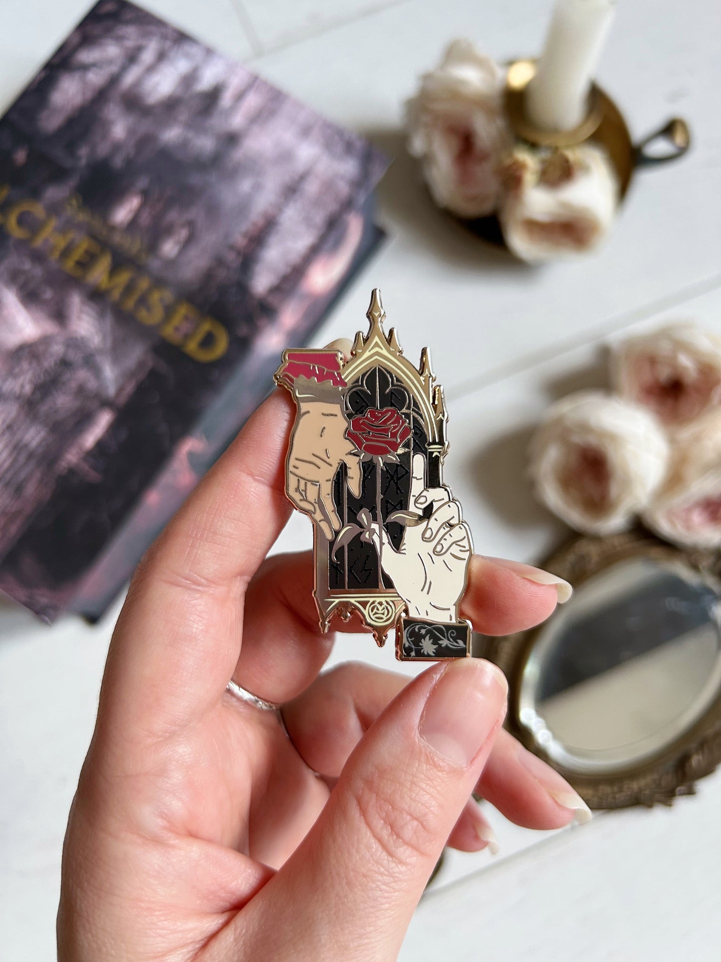 Alchemised hands pins