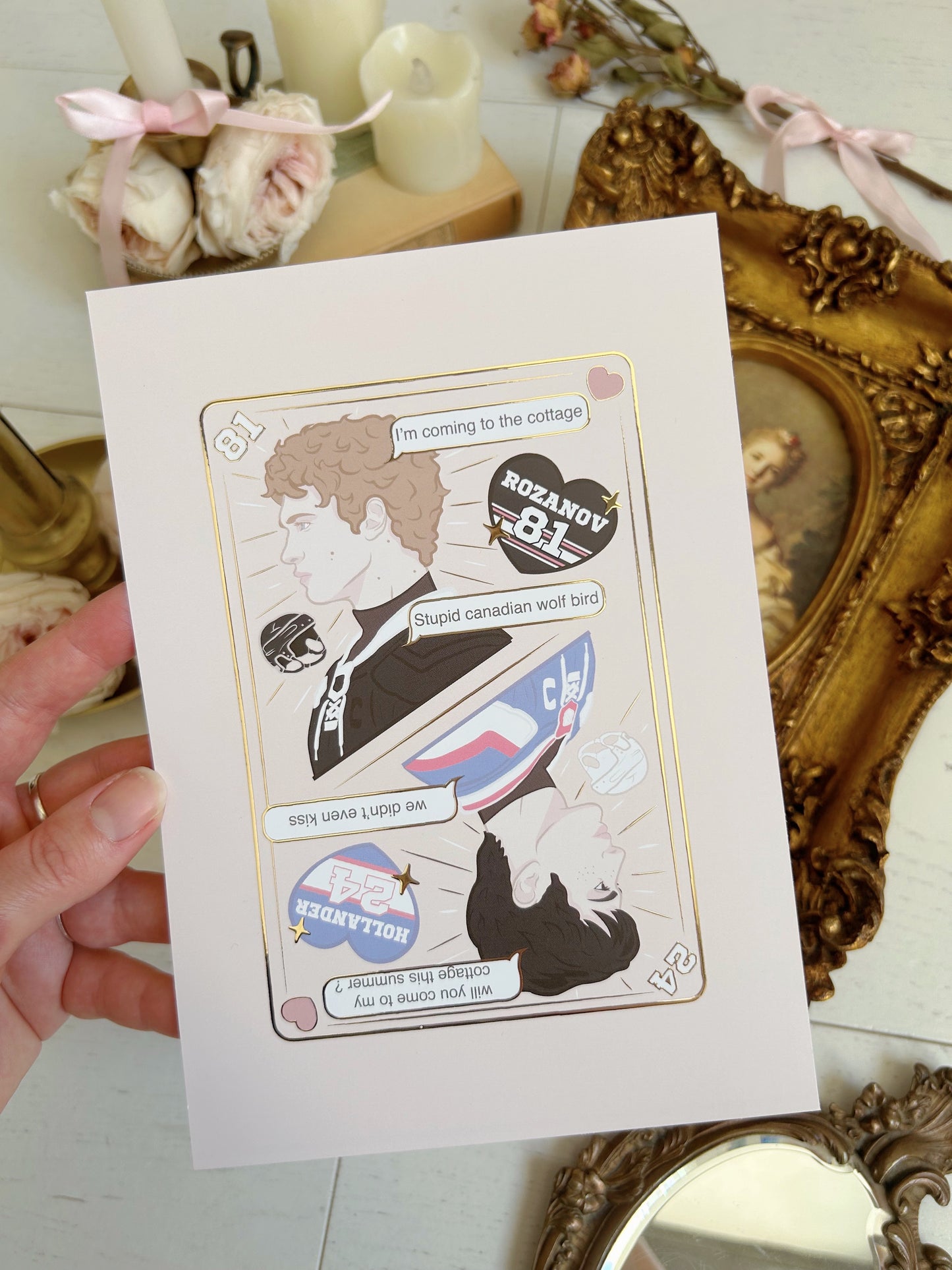 Heated Rivalry E-reader Insert or Art print