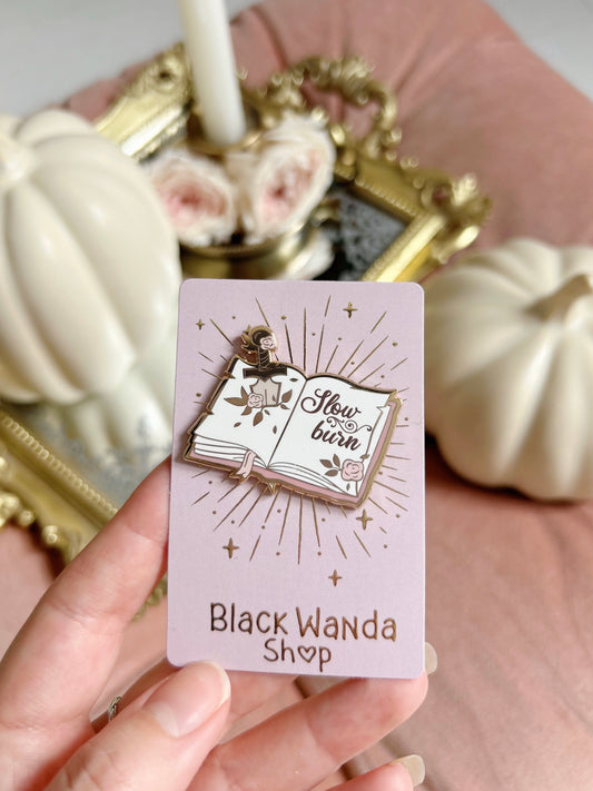 Slow burn book pins
