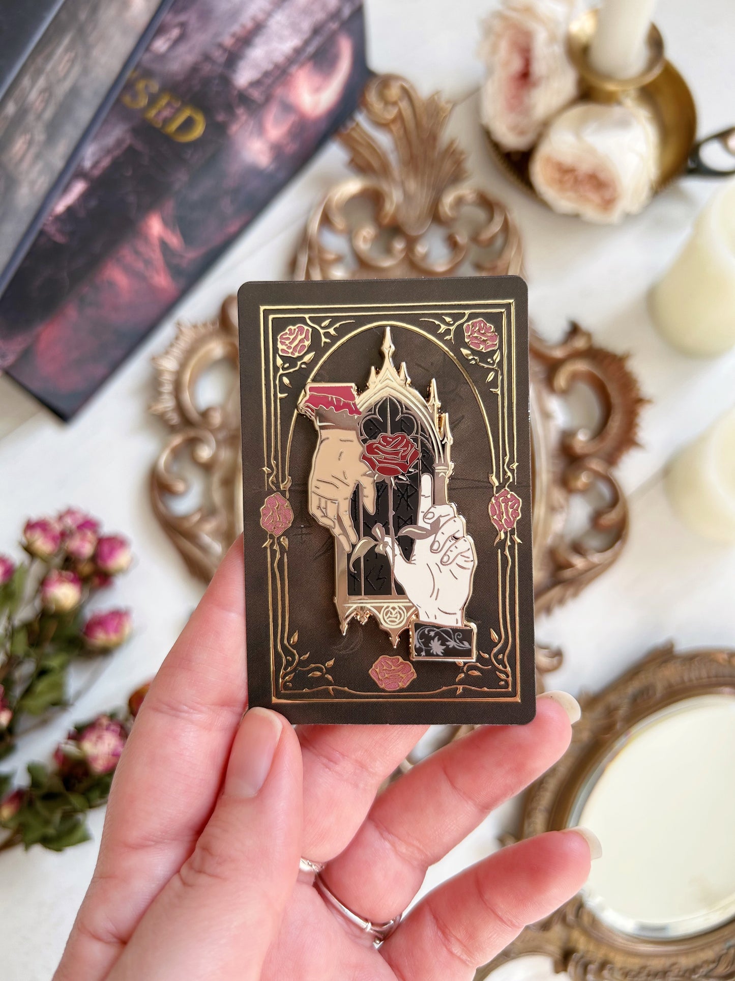 Alchemised hands pins