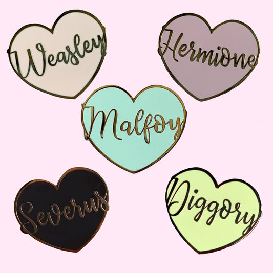 Magical Hearts pins