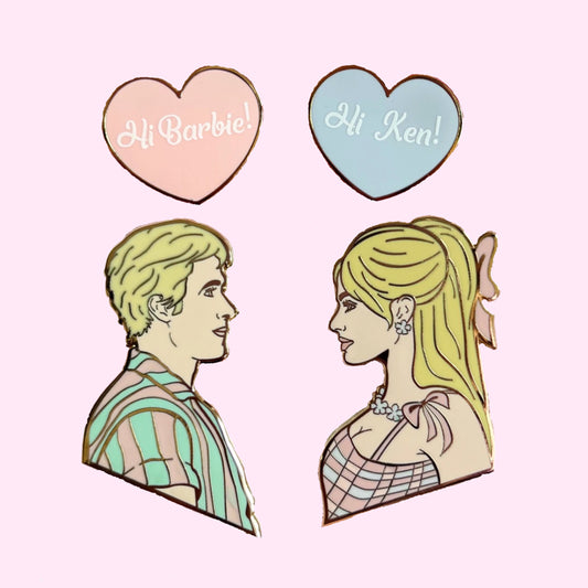 Barbie and Ken pins