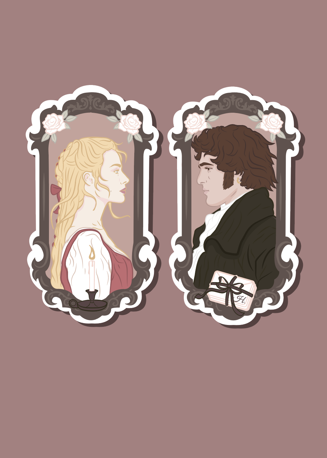 PRE ORDER- Cathy & Heathcliff stickers