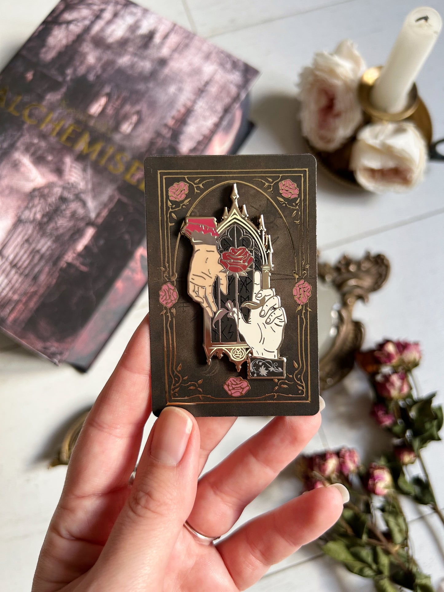 Alchemised hands pins