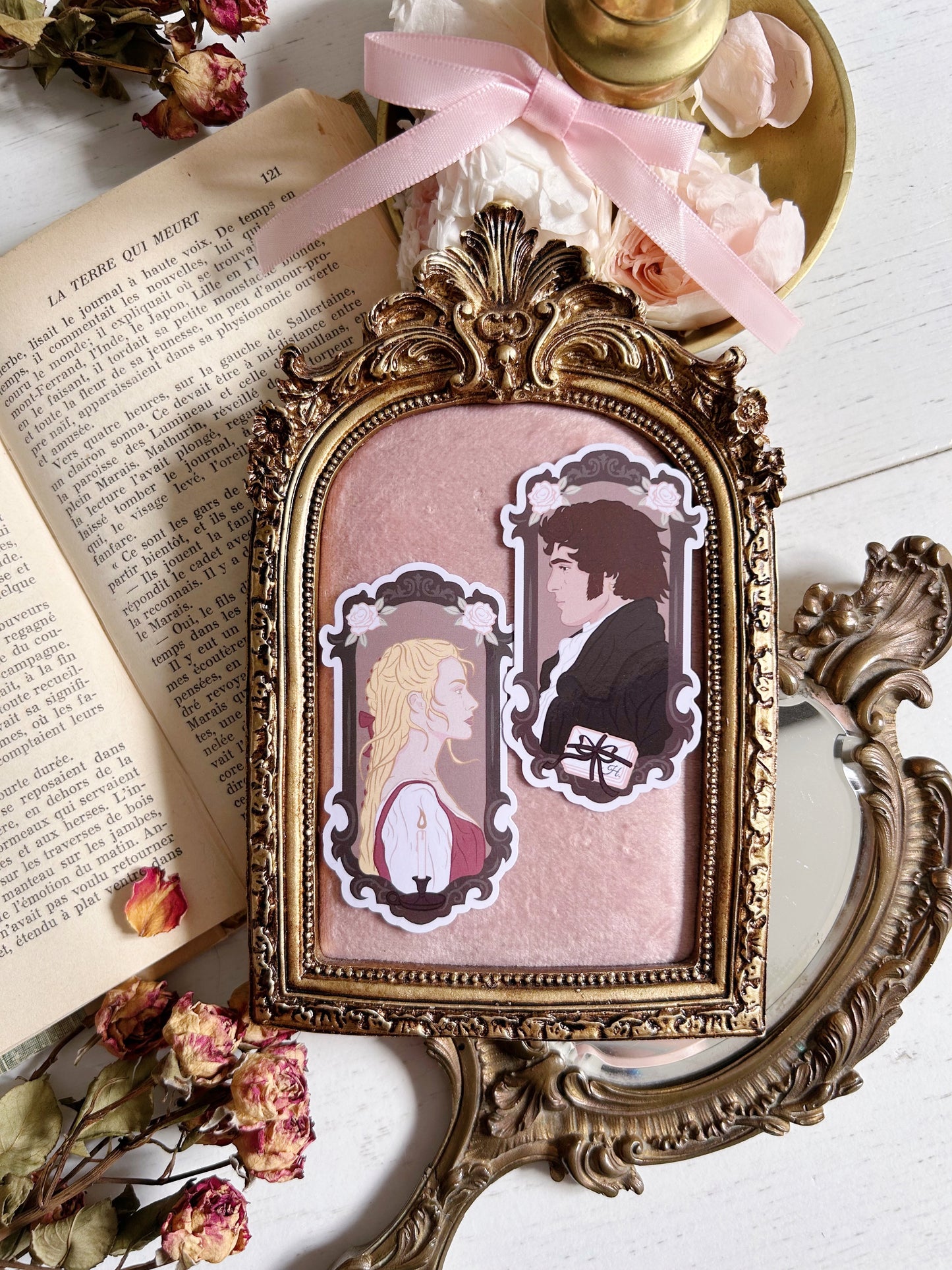 Cathy & Heathcliff stickers