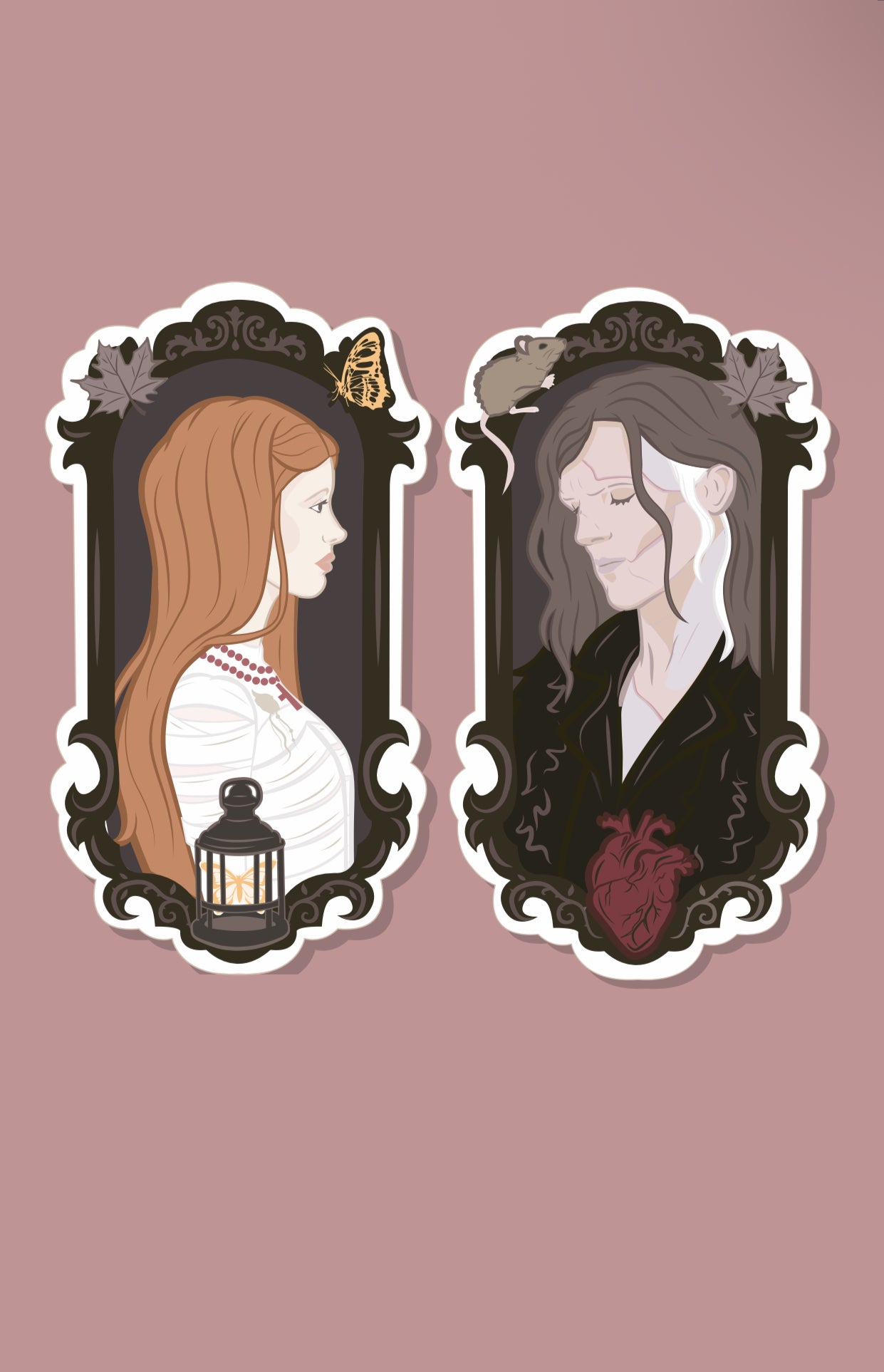 Elizabeth & The Creature stickers