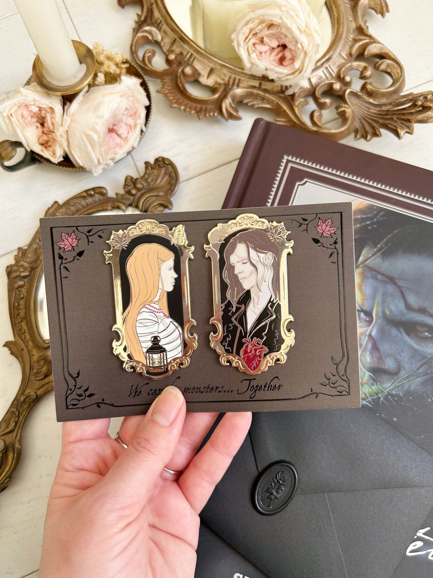 Elizabeth & The Creature pins