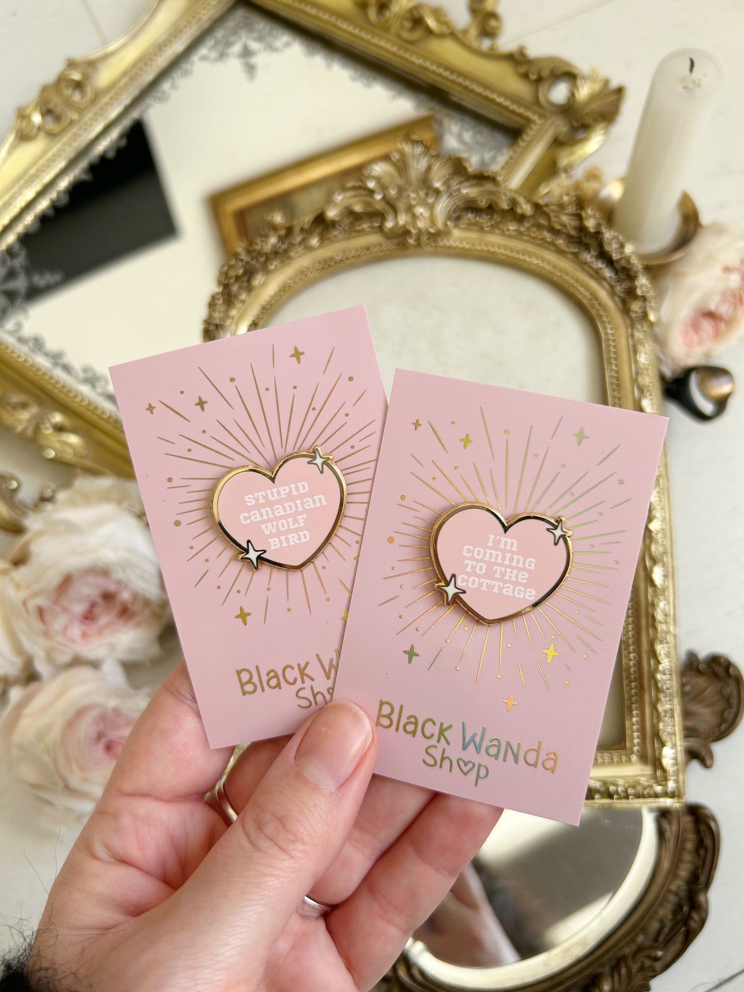 PRE ORDER - Heated Rivalry hearts pins