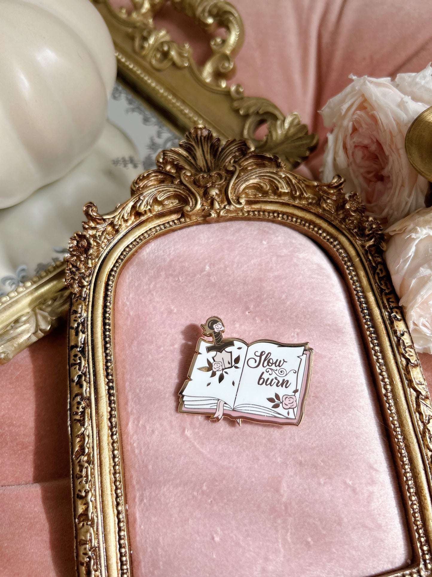Slow burn book pins