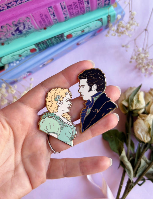 Penelope and Colin pins set