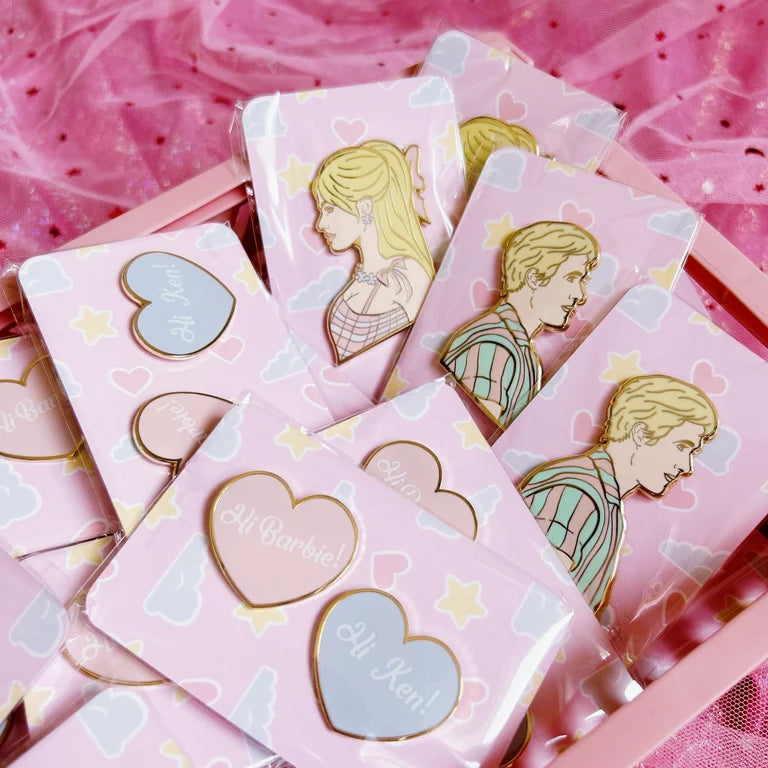 Barbie and Ken pins