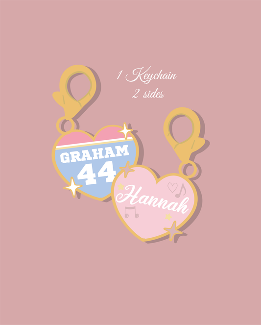 PRE ORDER - Off Campus hearts Keychains