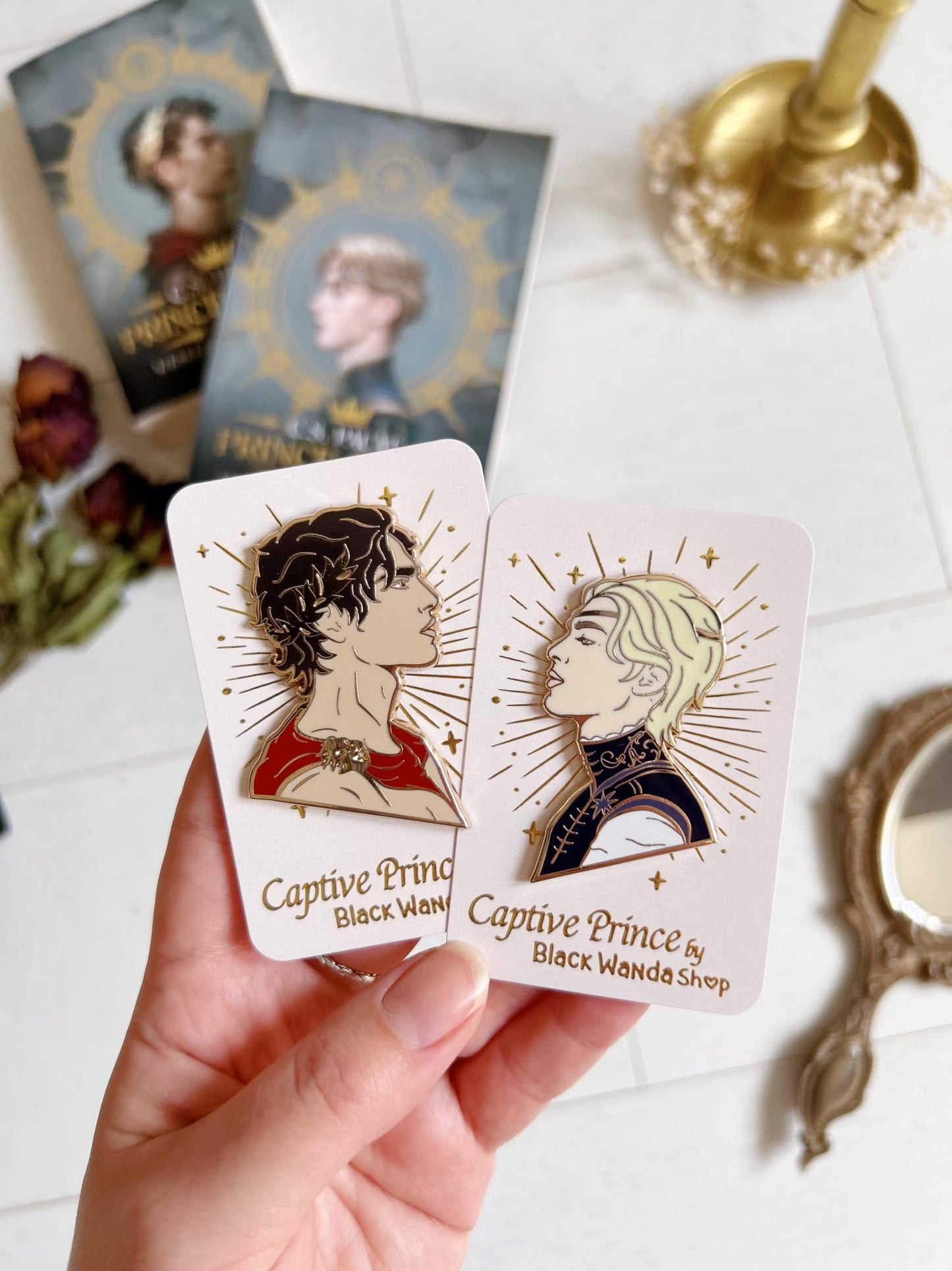 Captive prince pins set