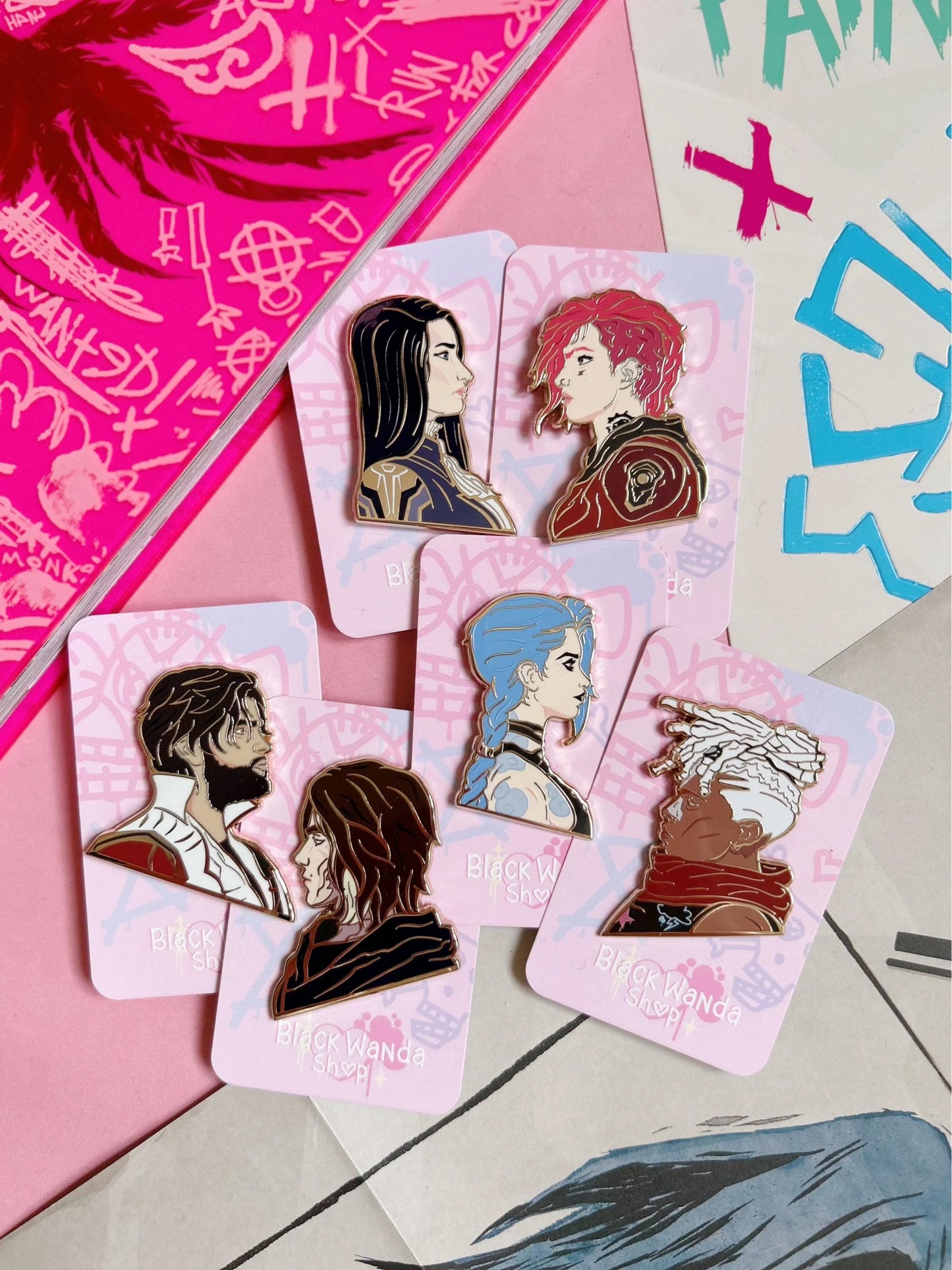 Arcane pins collection