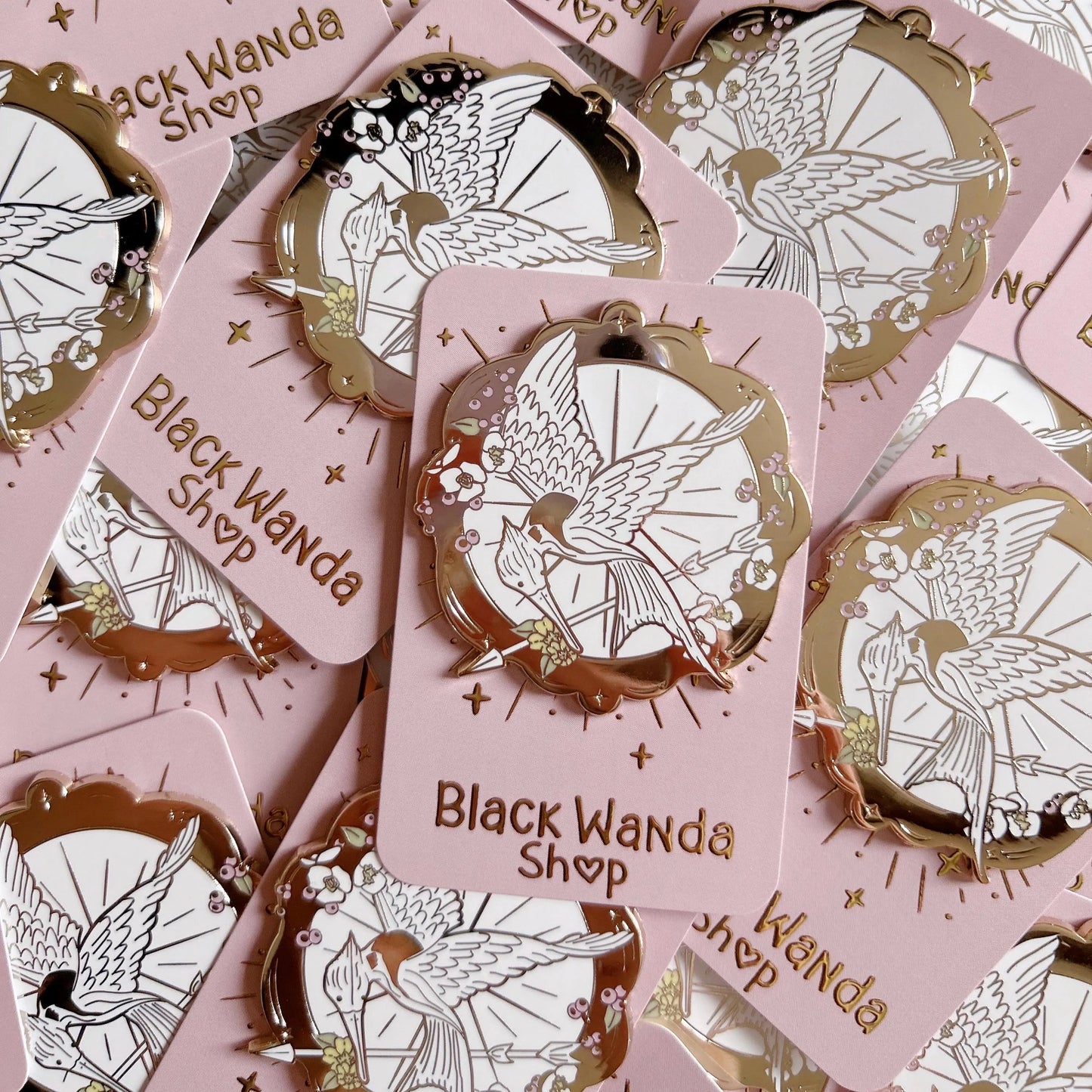 MockingJay white Pins