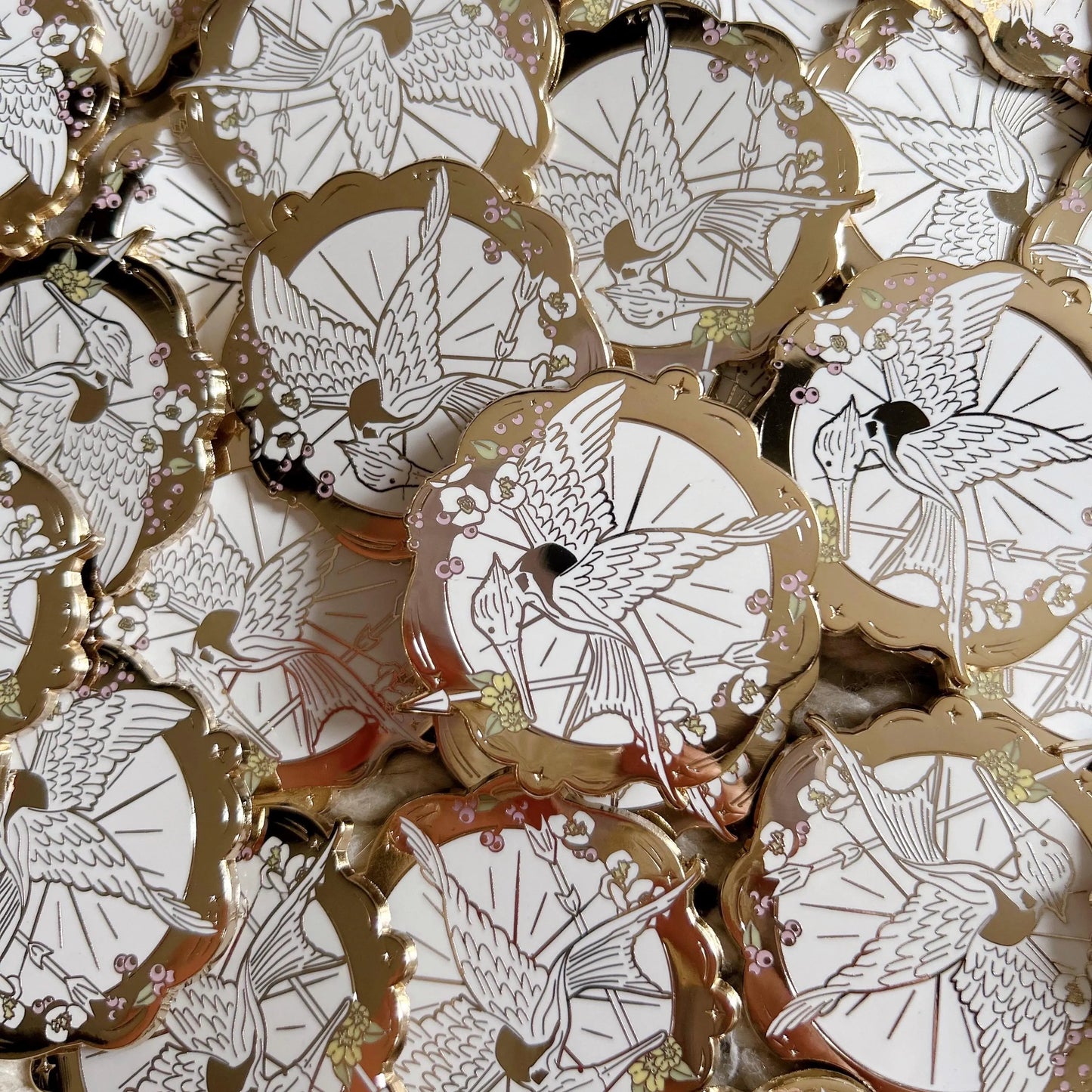 MockingJay white Pins