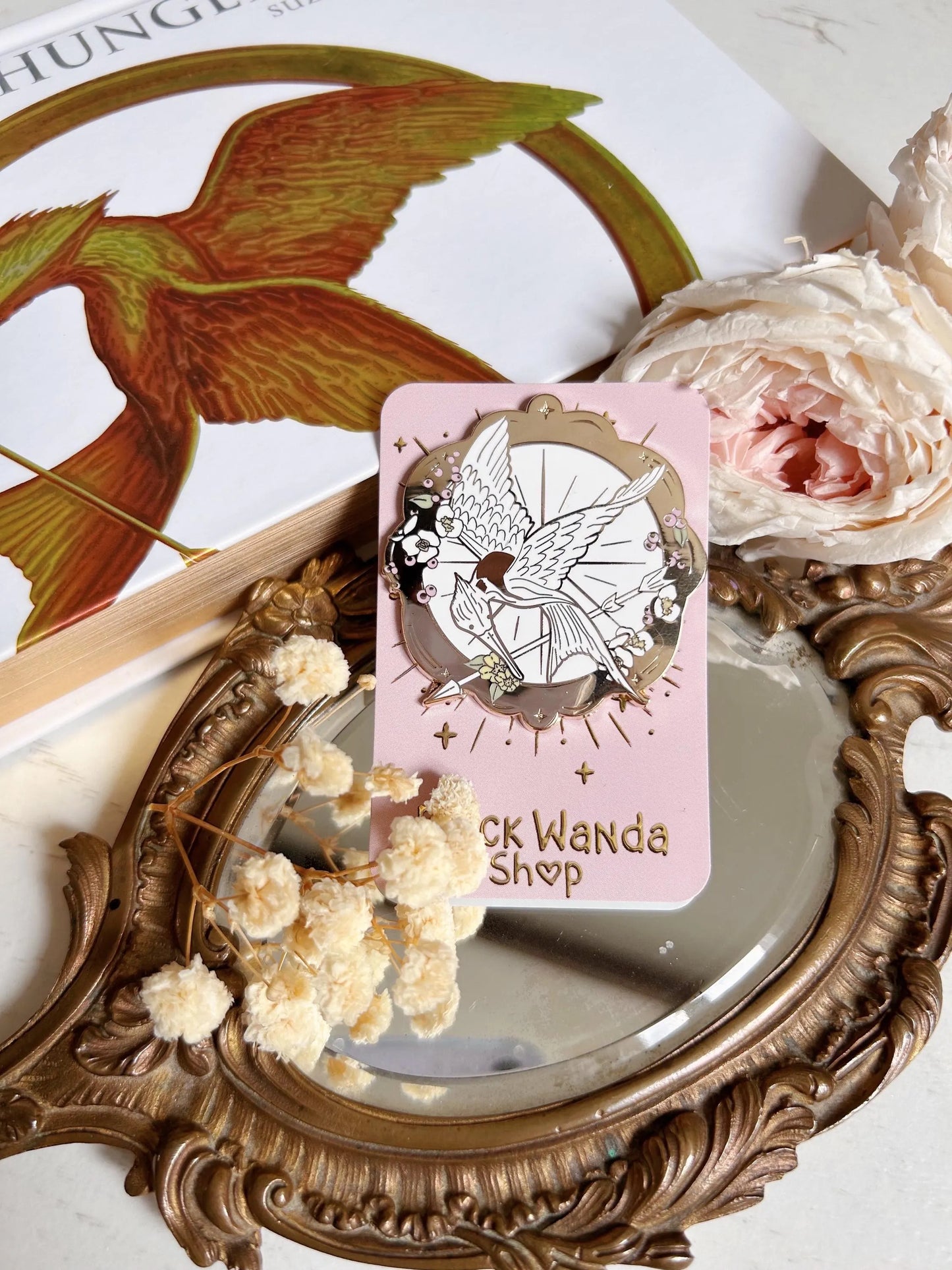 MockingJay white Pins
