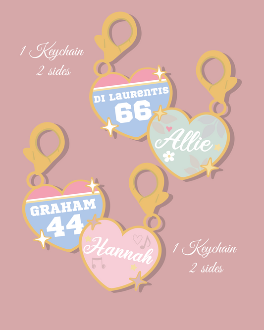 PRE ORDER - Off Campus hearts Keychains