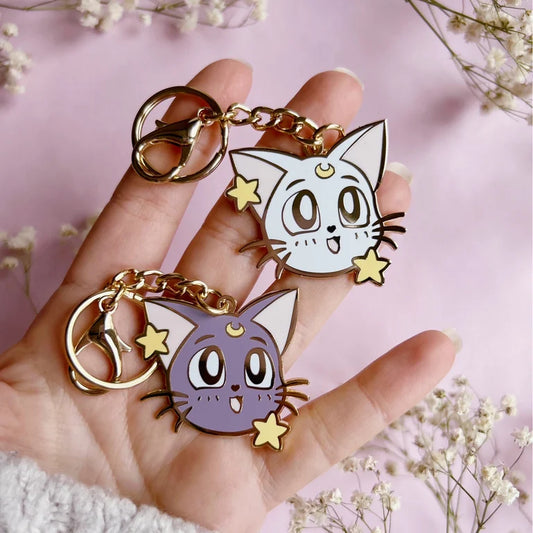 Artemis & Luna Heads Keychain