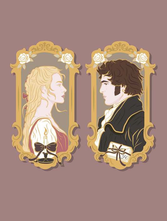 PRE ORDER - Cathy & Heathcliff pins